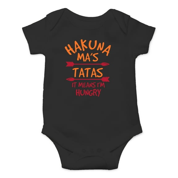Hakuna Ma's Ta Tas - Funny Movie Parody - Breastfeeding Joke - Cute One-Piece Infant Baby Bodysuit