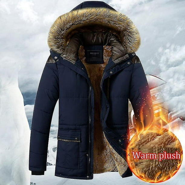 2022 Winter Thick Warm Parka Coat Men Fleece Hooded Men Winter Jacket Coat  Cargo Jackets Mens Plus Size 8xl Velvet Coat