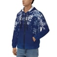 thumbnail image 3 of Naloa Christmas Blue Men’s Hoodies, Zip up Hoodie, Sweatshirts,Hoodies for Men Sizes S-3XL-XX-Large, 3 of 5