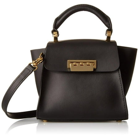 zac zac posen eartha iconic top handle mini convertible cross body, black
