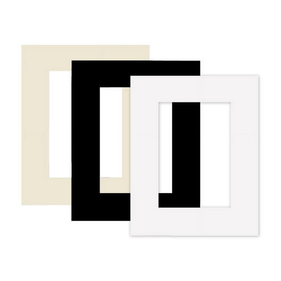Single Designer 11x14 Picture Mat w/8x10 Opening - Black
