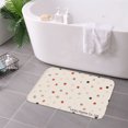 thumbnail image 3 of FJPT Non Slip Flannel Polyester Floor Mat With Polka Dot Design For Bathroom Kitchen Bedroom Decor 16x24 inch, 3 of 5