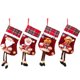 thumbnail image 2 of 4 Medias navideñasAdornos navideñosCalcetines de Papá NoelMuñecos de tela cuadriculadaMedias de pelusaPerchas para árboles de Navidad, 2 of 5