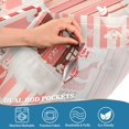 thumbnail image 4 of Yayeee Kitchen Valance Rod Pocket 54" x 18" Living Room Window Curtain, Light Pink Gingerbread Houses, 4 of 6