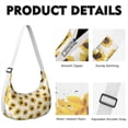 thumbnail image 4 of Vintage Sunflower Print Boho Sling Bag Yellow Floral Crossbody Purse with Adjustable Strap for Women Lightweight Shoulder Bag for Travel Summer Autumn Use, 4 of 5