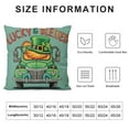 thumbnail image 6 of COMIO St. Patrick's Day Pillow Covers  for St. Patrick's Decor Four Leaves Clover St Patricks Day Hat Throw Pillows Decorative Cushion Cases St. Patrick's Decorations Clover&nbsp;2pc, 6 of 6