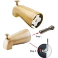 thumbnail image 2 of Slip On 4 1/2" Copper Pipe Universal Bathroom Tub Spout w/ Diverter Heavy Duty, 2 of 5