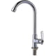 thumbnail image 1 of Single Handle Stainless Steel Bar Faucet with High Arc Deck Mount for Cold Water Sink, 1 of 5