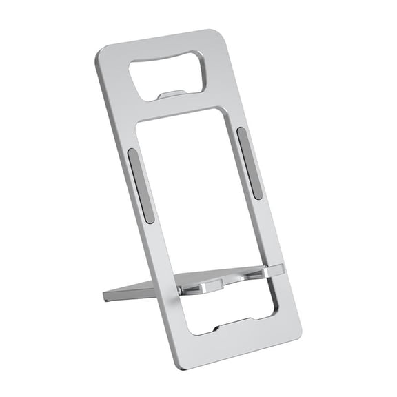 Phone Stand for Desk, Ultra-Thin Foldable Aluminum Phone Holder, Portable Travel & Office Cell Phone Stand for Phone, Portable Travel Essentials Office Accessories