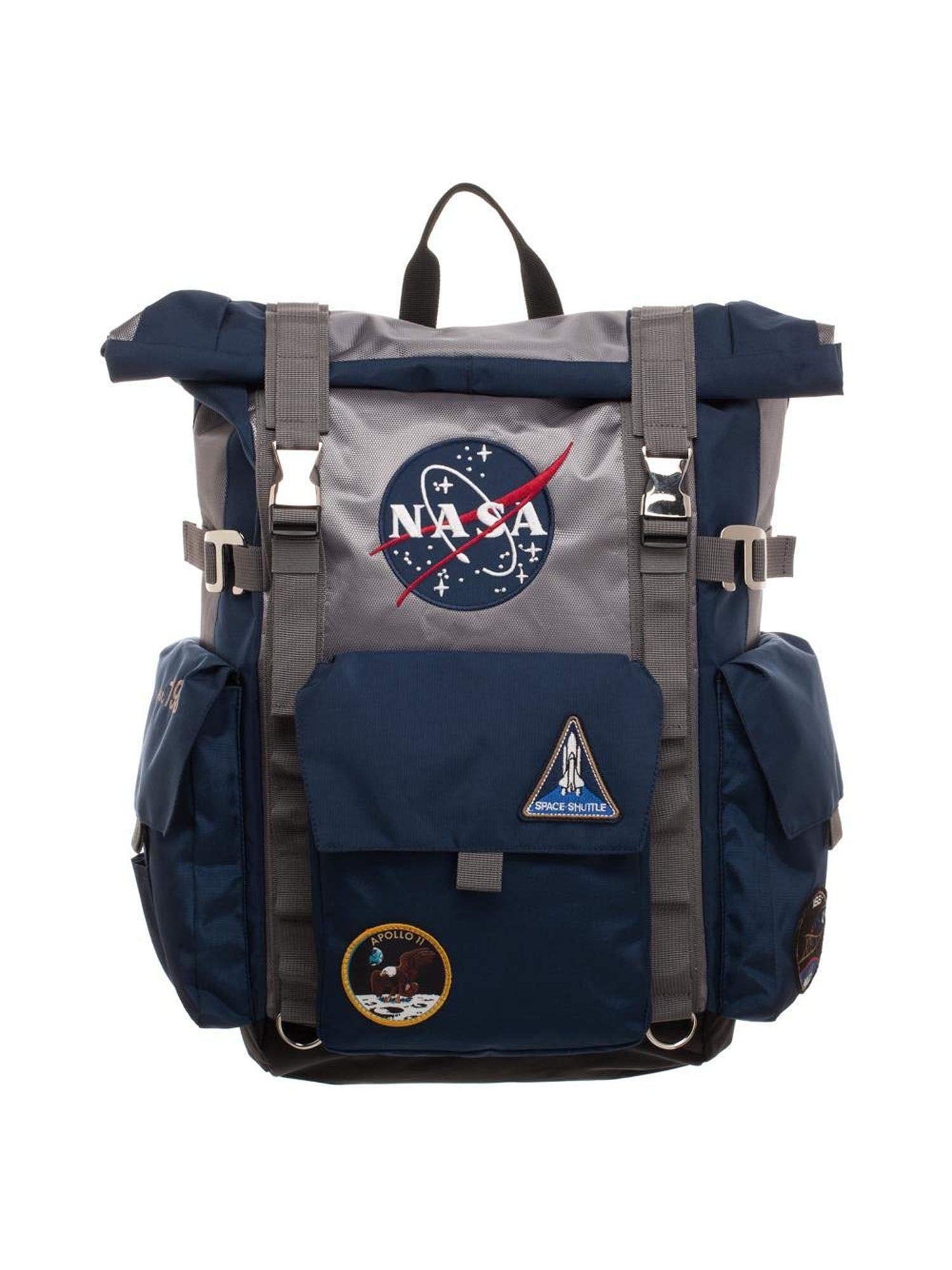 NASA Backpack Roll Top Built Up Laptop Bag