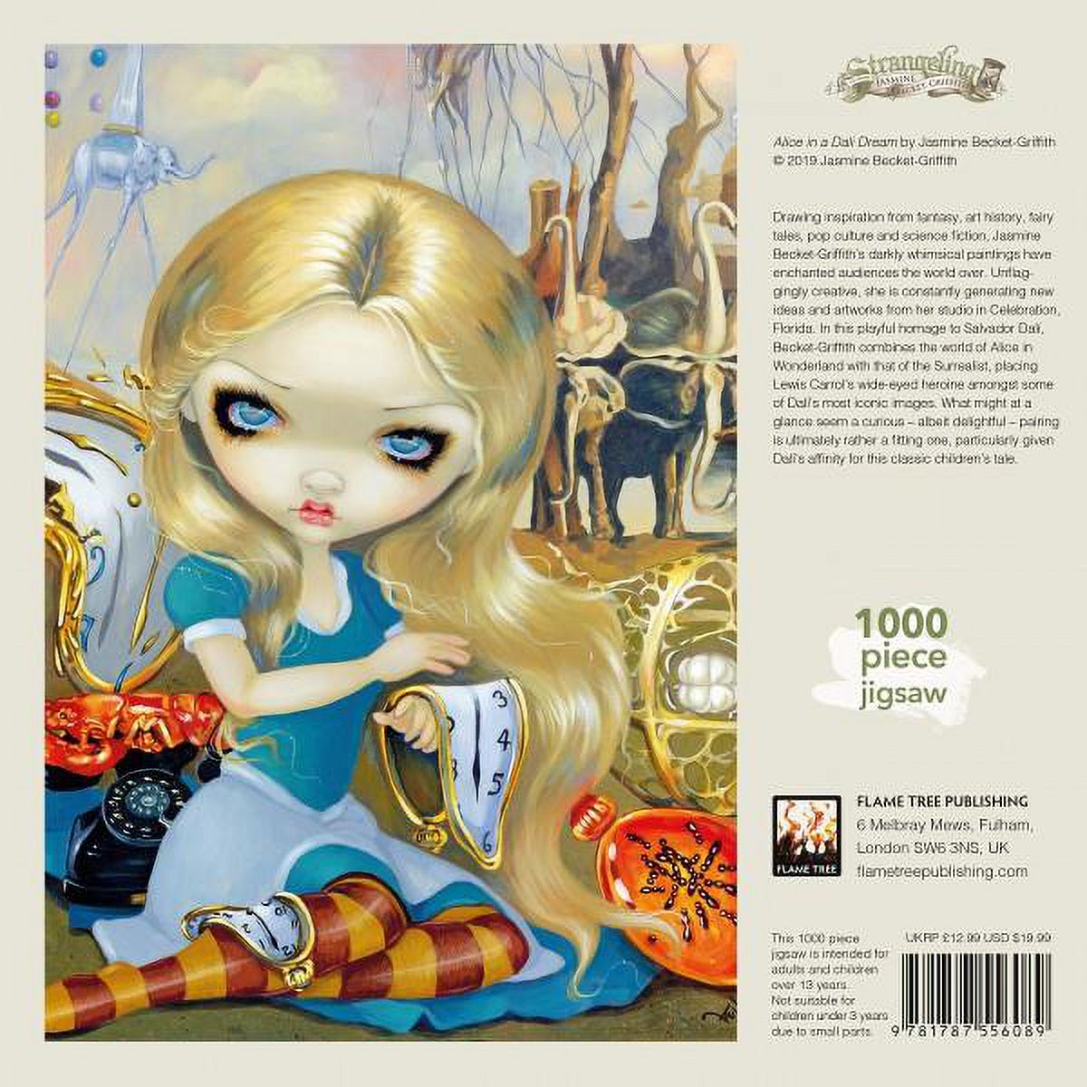 1000-piece Jigsaw Puzzles: Adult Jigsaw Puzzle Jasmine Becket-Griffith: Alice in a Dali Dream : 1000-piece Jigsaw Puzzles (Jigsaw) - image 2 of 3