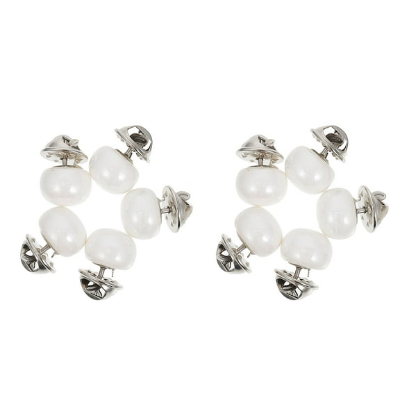 MOKKHNB Button Covers for Women Black Decorations White Women Banquets 10Pcs