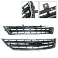 thumbnail image 3 of Front Upper Lower Grille Grill - Automotive Grille 2-Pack Replacement for Impala LS LT LTZ Premier Sedan 4-Door 2014-2020, Black Chrome, 3 of 5
