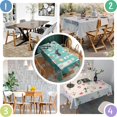 thumbnail image 6 of Husky and Coffee Rectangle Tablecloth 60"x120",Waterproof Polyester Rectangle Table Cloth, Wipeable Spillproof Polyester Tablecloth for Dining, Camping, Indoor and Outdoor, 6 of 6