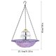 thumbnail image 4 of Alimentador Comedero y bebedero para pájaros flotante colgante con energía solar y carga automática (morado,1 unidad) Rkxzt, 4 of 6