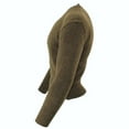 thumbnail image 2 of WWII Era French Military Issued Wool Sweater, Warm Comfortable Wool, Medium, OD, 2 of 3