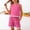 Hot Pink, variant on Girls Summer 2 Piece Outfits Cute Solid Color Tank Top and Casual Shorts Kids Purple Size 12