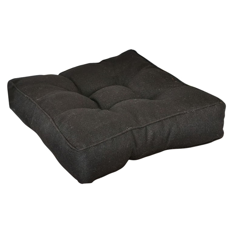 maho Square Large Outdoor Chair Seat Cushion, Solid Color