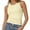 Beige, variant on Women's Crew Neck Tank Tops Breathable Slim Fit Sleeveless Design Trendy Going Out Tops