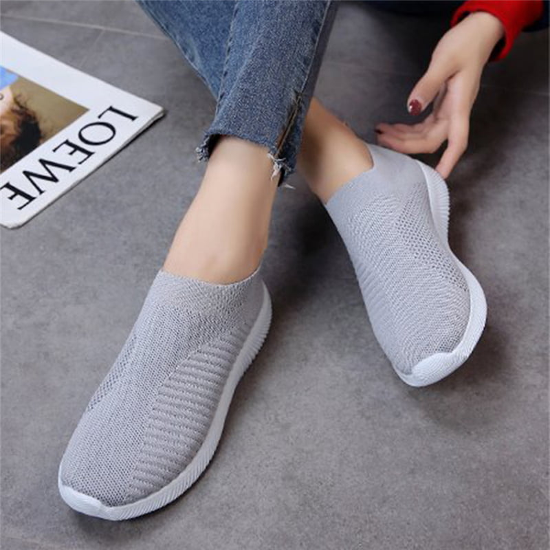 Colmkley Couple Walking Shoes Lightweight Athletic Casual Gym Slip on Sneakers