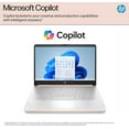 thumbnail image 7 of HP 14 AI Copilot Laptop, 4-Core Intel CPU, 8GB RAM, 128GB Storage, 1-Yr Office 365, Win 11S, Rose, 7 of 7