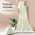 thumbnail image 6 of Green Essen 4 Pack Oversized Bath Towel Sets 700 GSM Soft Shower Towels 35 x 70 Inches Quick Dry Bath Sheets Highly Absorbent Bath Towel Clearance for Bathroom Spa Hotel Gym(Cream), 6 of 12