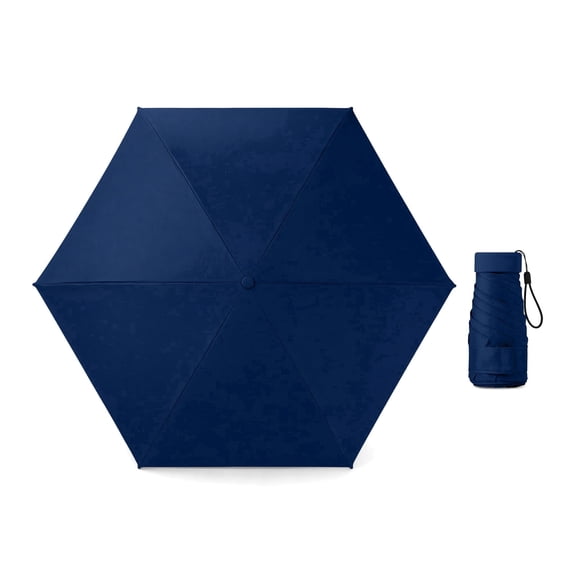 THDFTDT Sun Umbrella – Compact Mini Travel Umbrella, 5.91" Folded, UPF 50+, UV Block ≥99%, Wind-Resistant, for Women, Men & Teens