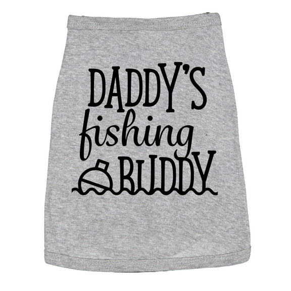 Dog Shirt Daddys Fishing Buddy Cute Clothes for Pet Puppy