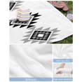thumbnail image 6 of Black Gray Boho Beach Towels Oversized Super Absorbent, Modern Abstract Geometric Lattice Lightweight Bath Towel Quick Dry Sets For Bathroom/Pool/Rv Camping/Beach Play/Gym Room/Picnic 31"x62", 6 of 8