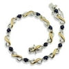 Simulated Sapphires and Cubic Zirconia Bracelet