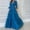 Blue, variant on Fall Wedding Guest Dresses,Women's Plus Size Dress Elegant Formal Maxi Dresses Puff Long Sleeve Dress Tired Ruched Maxi Cocktail Dress Blue