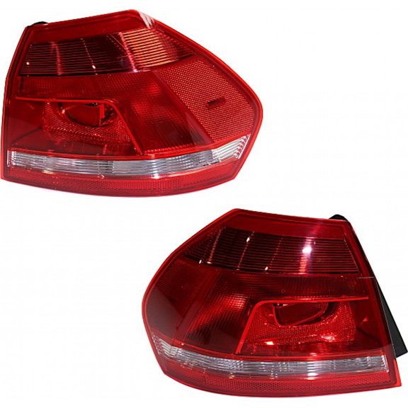 CarLights360: For 2012 2013 2014 2015 Volkswagen Passat Tail Light Assembly Driver and Passenger Side DOT Certified w/Bulbs | VW2804108 VW2805108