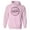 Pink, variant on Let's Doula This Hoodie Sweatshirt Unisex Large White