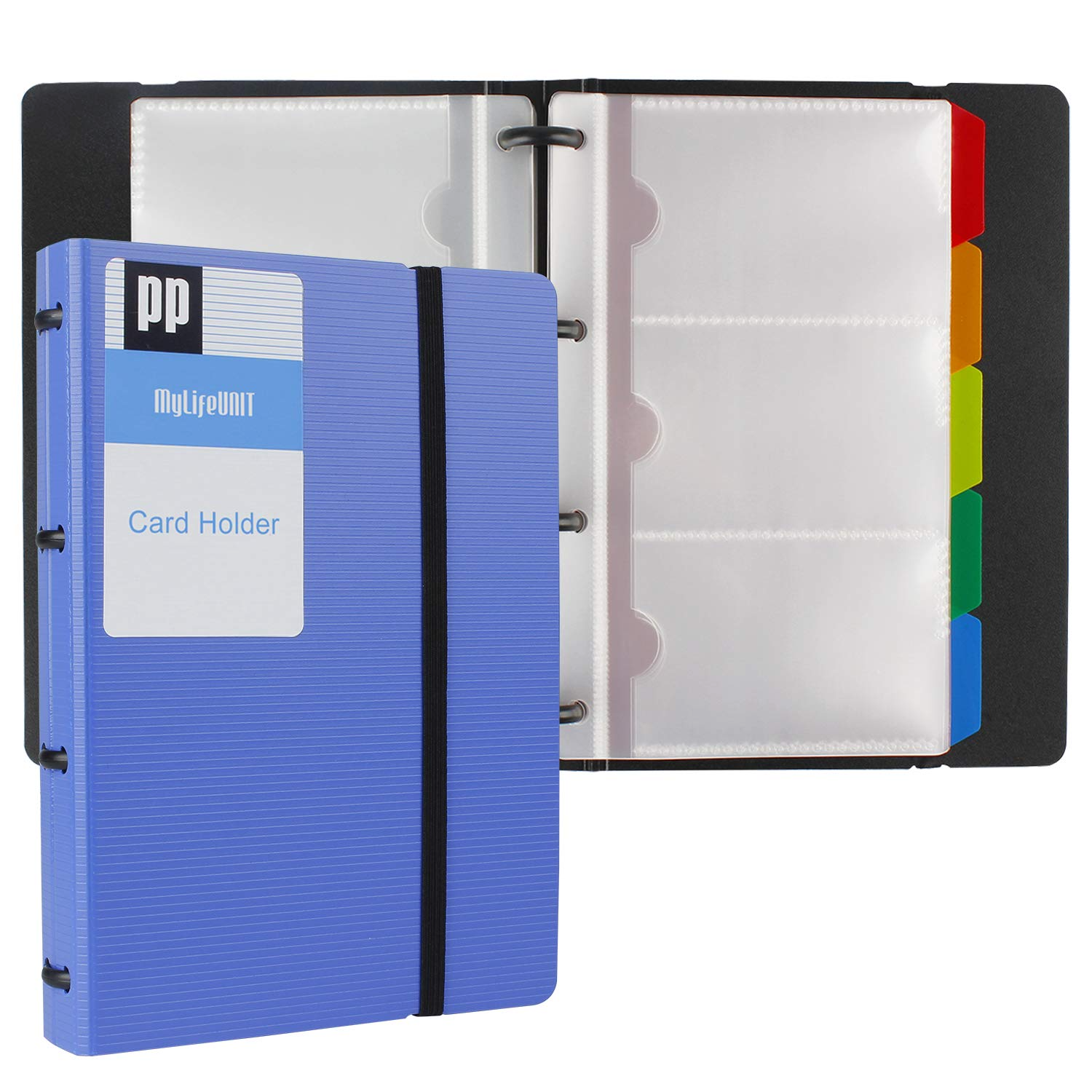 MyLifeUNIT Business Card Holder Book, Name Card Organizer Book with