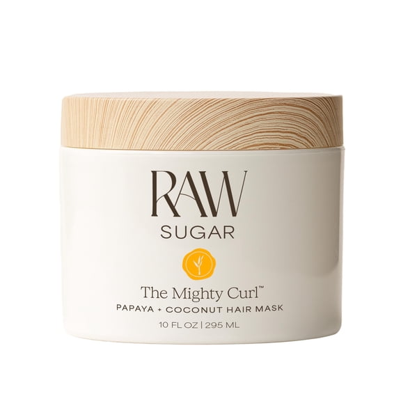 Raw Sugar The Mighty Curl Hair Mask, Papaya   Coconut, 10 fl oz