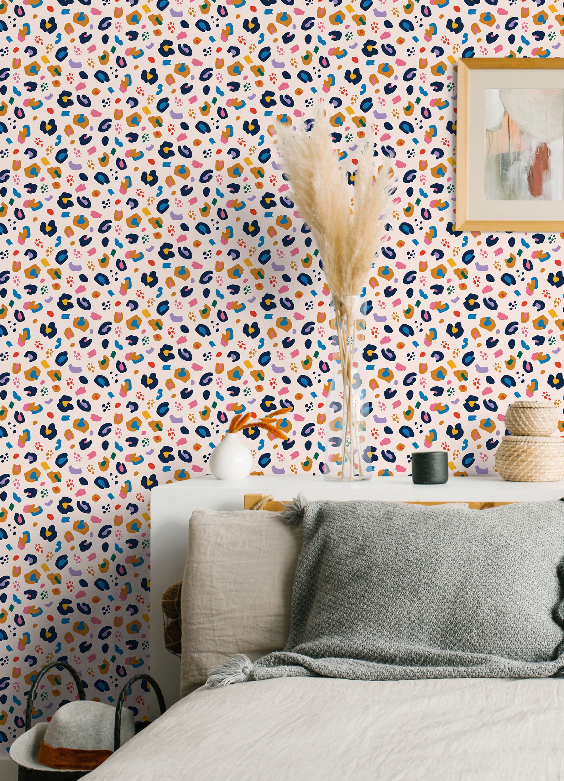 Packed Party Stay Wild Multicolor Vinyl Peel And Stick Wallpaper, 216-in by 20.5-in, 30.75 sq. ft.