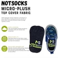 thumbnail image 2 of NotSocks Kids Insole Covers 3-Pack – Bamboo Charcoal Odor Control, Moisture-Wicking Sockless Solution, Fits Kids Size T5–K2, Insoles Not Included, 2 of 8