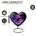 thumbnail image 2 of Yatskia Colorful Hornbill Large Funeral Burial Urn for Ashes Adult Male and Female, Small Urns for Human Ashes Keepsake, (Heart 8 Inch and 3 Inch), 2 of 8
