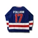 thumbnail image 3 of Camiseta de hockey sobre hielo cosida en azul y blanco del equipo de EE. UU. Miracle On Ice de 1980 con los números 30 de Jim Craig y 17 de Jack O'Callahan y 21 de Mike Eruzione, 3 of 5