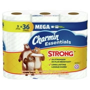 Charmin Essentials Strong Toilet Paper, 9 Mega Rolls