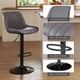 thumbnail image 4 of Juego de 2 Bancos de Bar Youhauchair Ajustables Giratorios Gris, 4 of 8