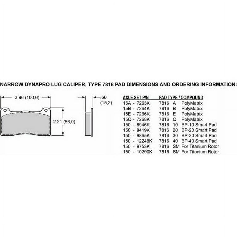 Wilwood Caliper FNDL 3.50in Mt 1.12in Pistons x .810in Wilwood Caliper FNDL 3.50in Mt 1.12in Pistons x .810in