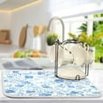 thumbnail image 5 of GZHJMY Watercolor Flower Dish Drying Mat for Kitchen Counter,Super Quick Absorbent Composite Sponge Dish Drying Pad,Heat Resistant Non-Slip Rack Tableware Mat (18x24Inch)for Dishes Coffee Machine Di, 5 of 7