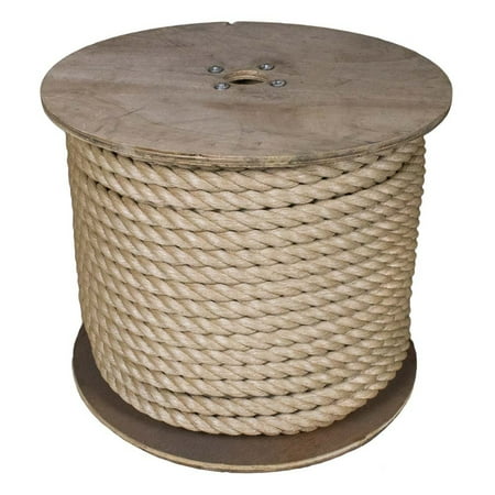 

3 Strand Twisted ProManila Polypro Rope - Sizes range from 1/4 Inch - 2 Inch Diameters - 10-600Ft Lengths