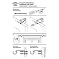 thumbnail image 4 of EXCLUSIVE HOME Torch 1" Curtain Rod and Finial Set, Matte White, Adjustable 84"-160", 4 of 5