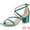 Green, variant on Unique Bargains Women's Glitter Crisscross Chunky Heel Sandals