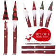 thumbnail image 1 of QualitChoice 8 Pcs/Set Noël Maison Décoration Poignée Couvre Forêt Sans Visage Poupée Noël Poignée Couvre pour Réfrigérateur Four à Micro-Ondes, 1 of 6