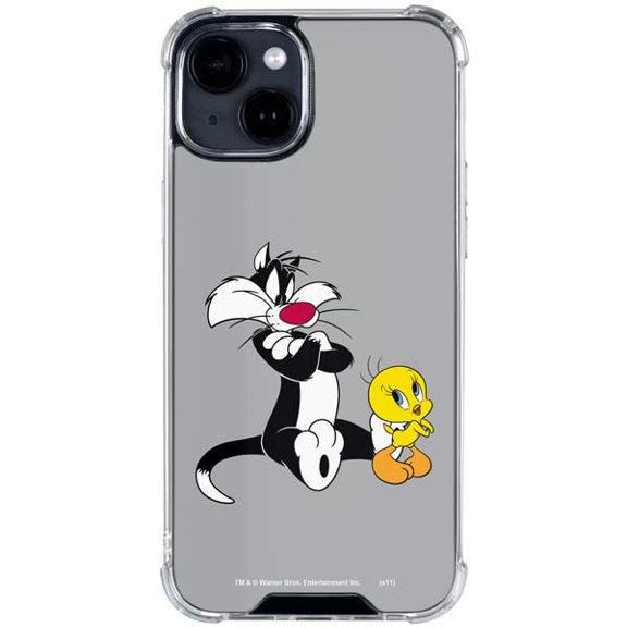 Skinit Looney Tunes Sylvester Tweety Bird Crossed Arms iPhone 14 Clear Case