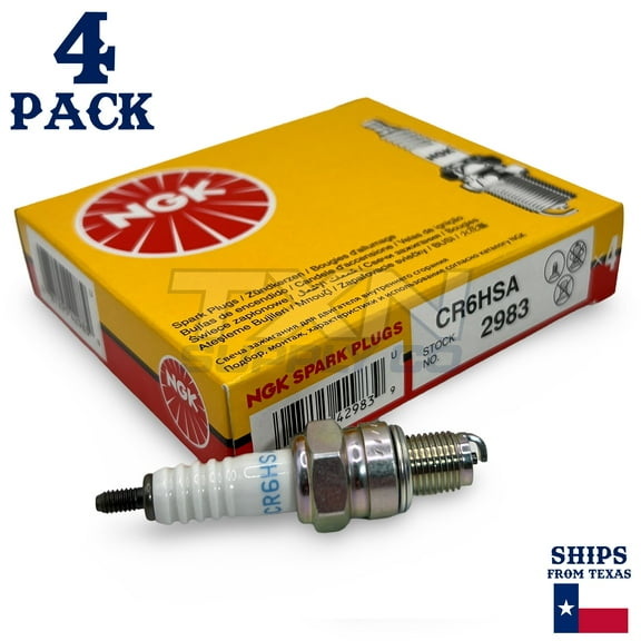 NGK 2983 CR6HSA Spark Plug - Pack of 4