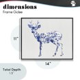 thumbnail image 4 of Stupell Industries Rustic Lodge Graceful Toile Deer Black Framed Giclee Art, 14 x 11, by Lettered and Lined, 4 of 8
